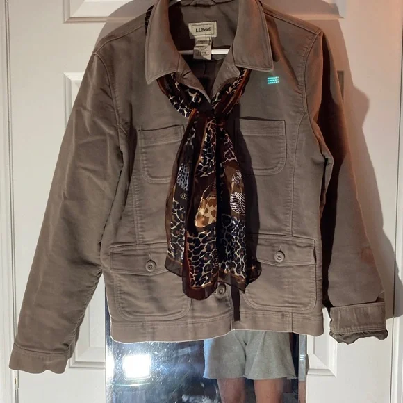 L.L. Bean Women's Tan Utility Jacket - Picture 8 of 8